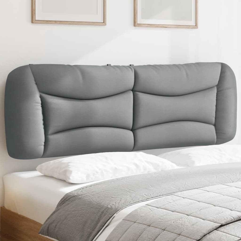 Kopfteil-Kissen "Hvar" Hellgrau 152 cm Stoff
