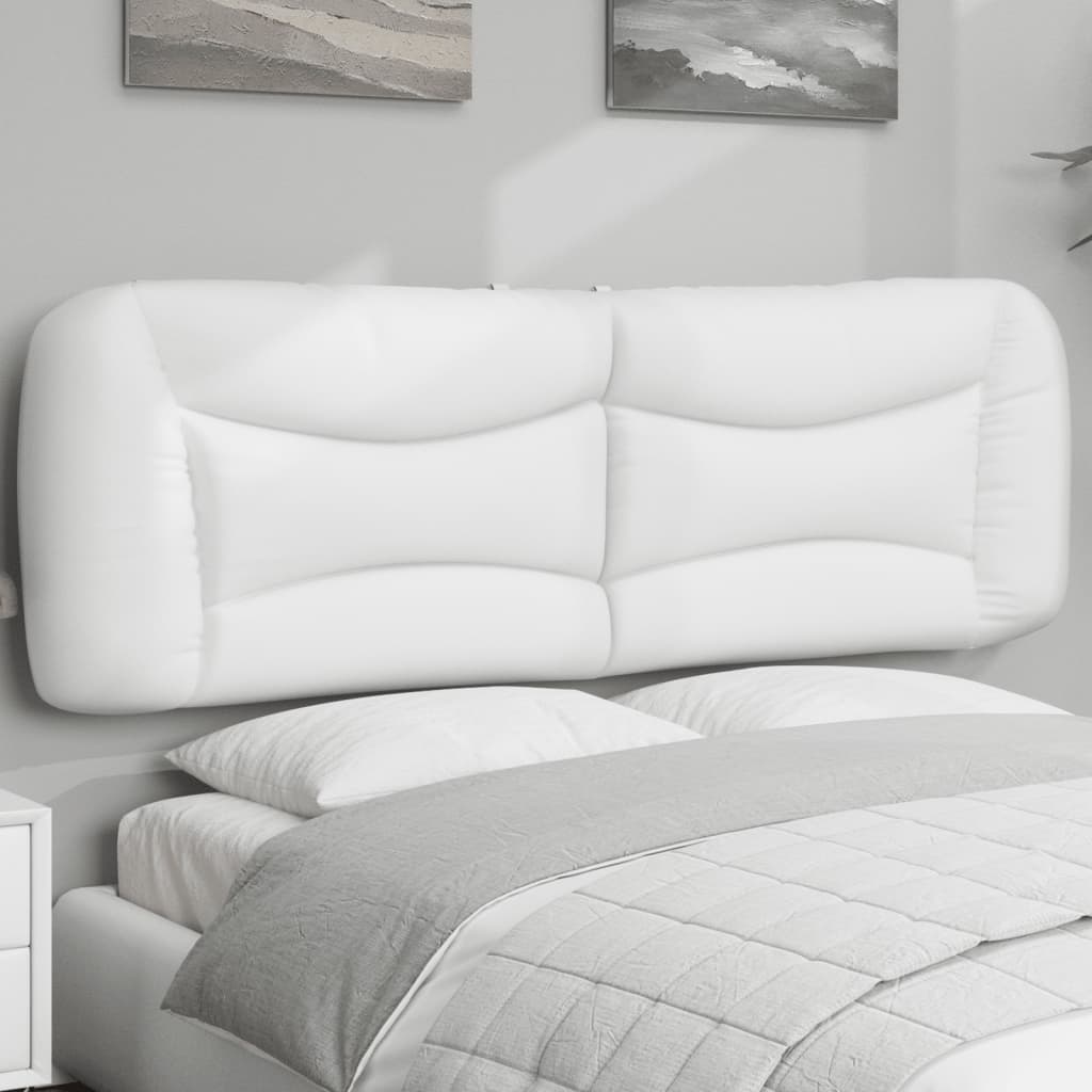 Kopfteil-Kissen "Hvar" Weiß 152 cm Kunstleder