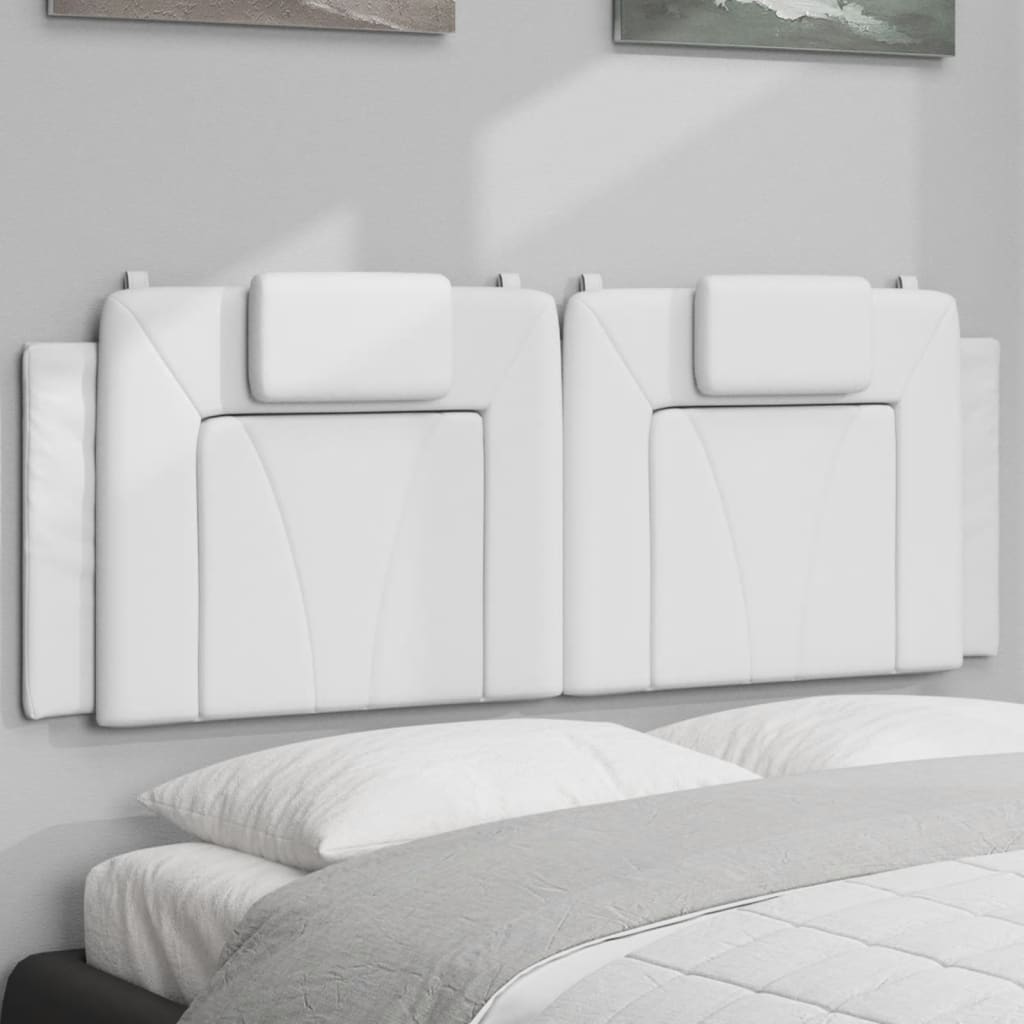 Kopfteil-Kissen "Viana" Weiß 152 cm Kunstleder