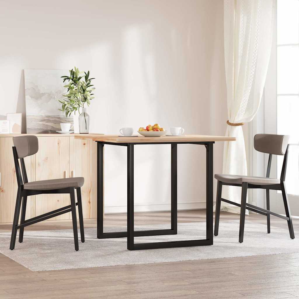 Esstisch-Gestell in O-Form 60x60x73 cm Stahl