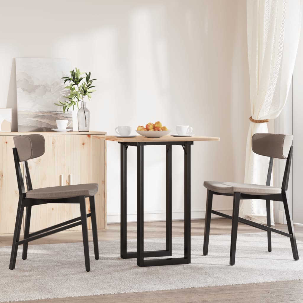 Esstisch-Gestell in O-Form 80x40x73 cm Stahl