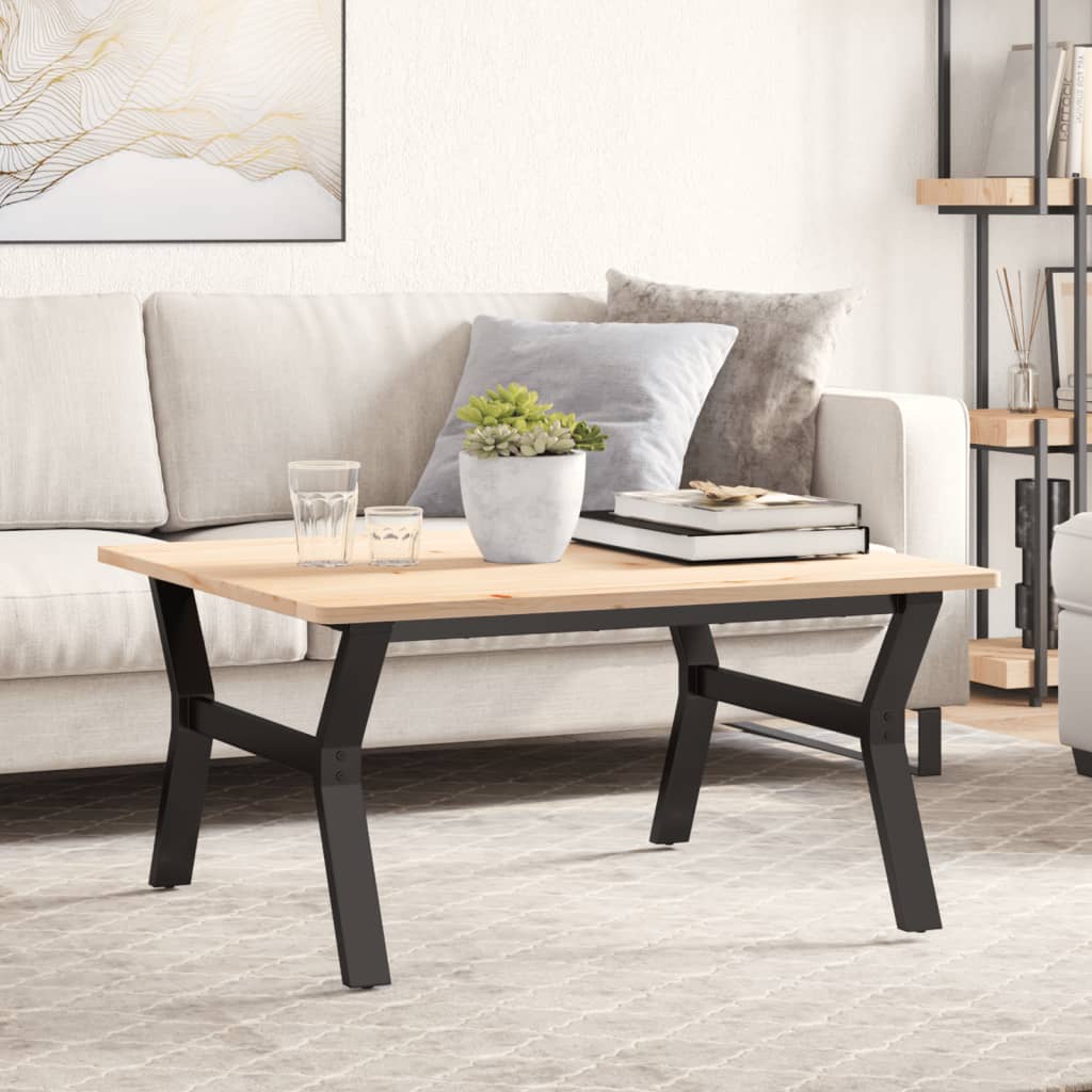 Couchtisch-Gestell in Y-Form 80x70x43 cm Stahl