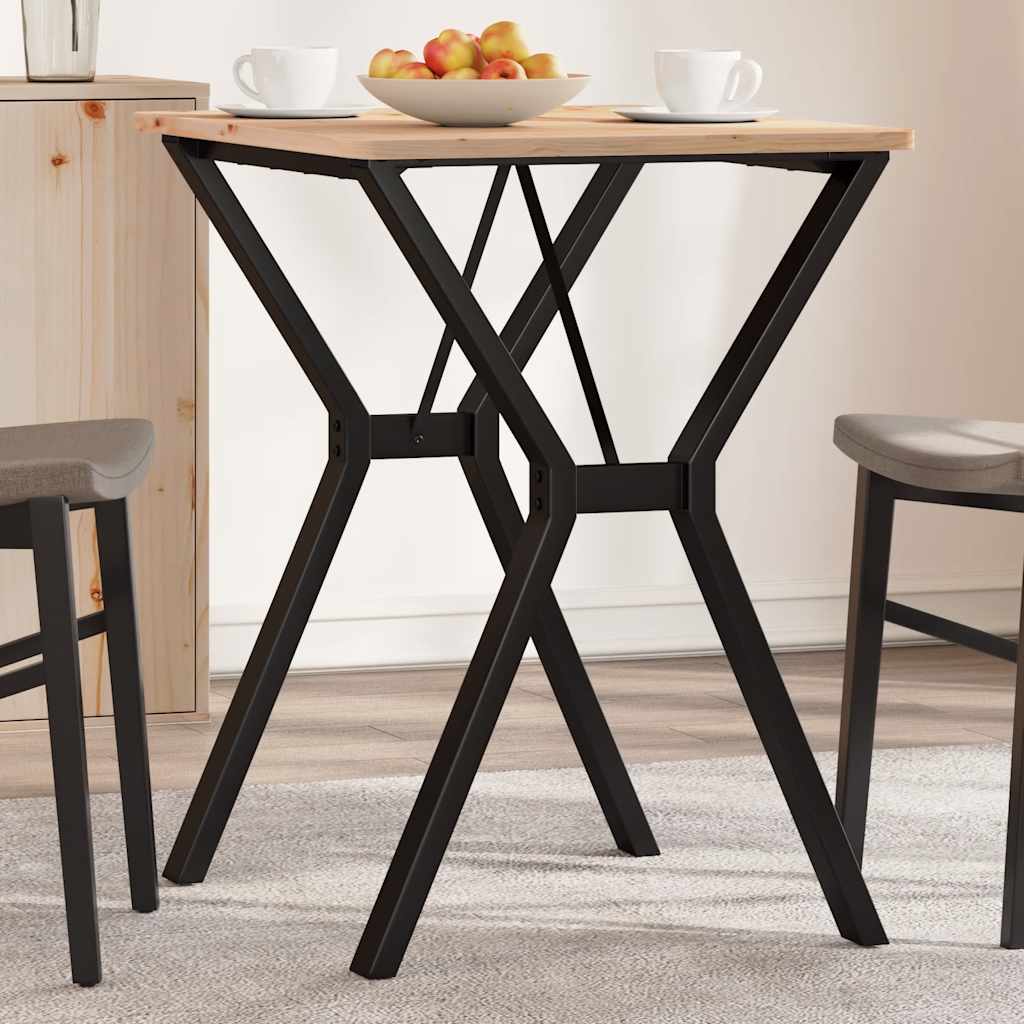 Esstisch-Gestell in Y-Form 60x50x73 cm Stahl