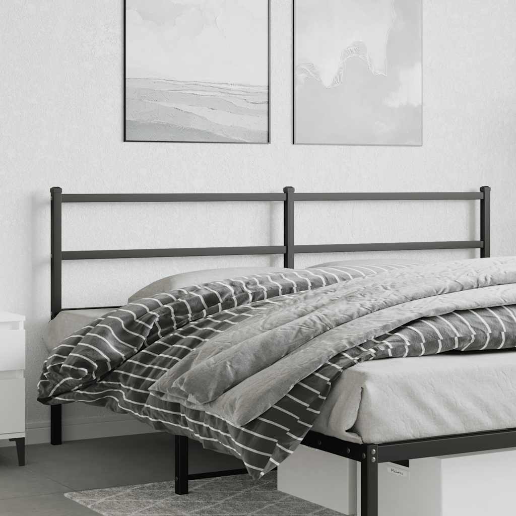 Ersatz-Kopfteil Metall Schwarz 193 cm