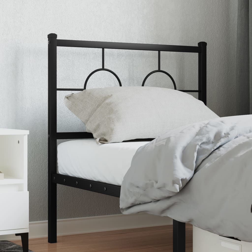 Ersatz-Kopfteil Metall Schwarz 80 cm
