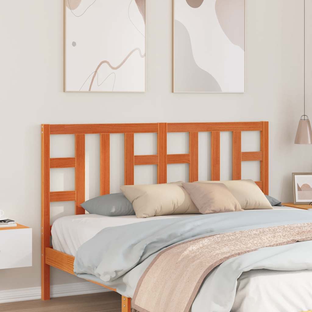 Kopfteil Wachsbraun 150 cm Massivholz Kiefer