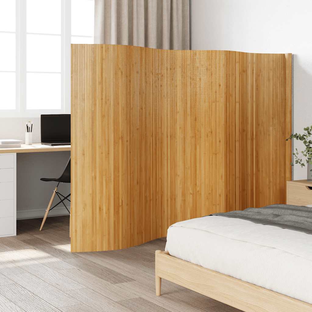 Paravent Natur Breite 400 cm Höhe 165 cm Bambus