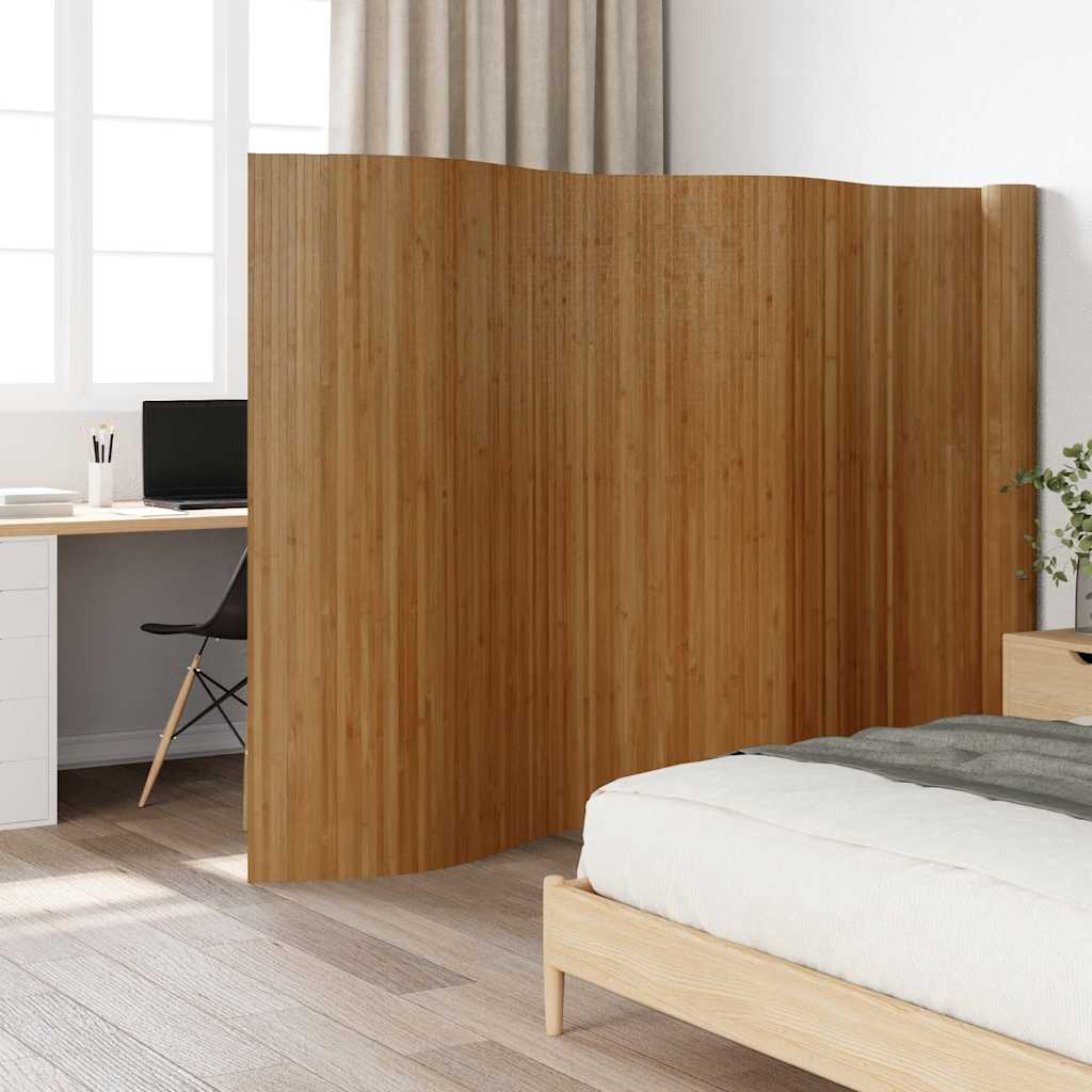 Paravent Braun Breite 800 cm Höhe 165 cm Bambus