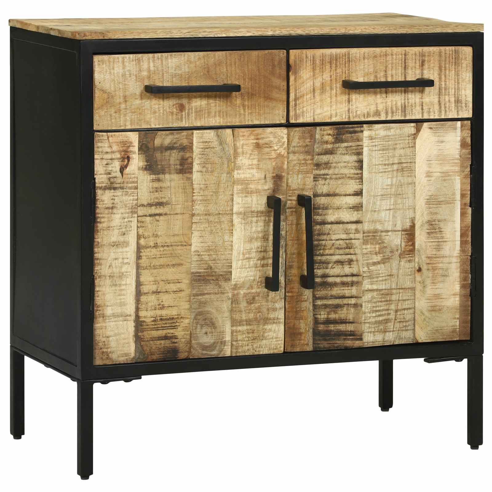 Sideboard mit Schubladen 70 x 35 x 70 cm Massivholz Mango
