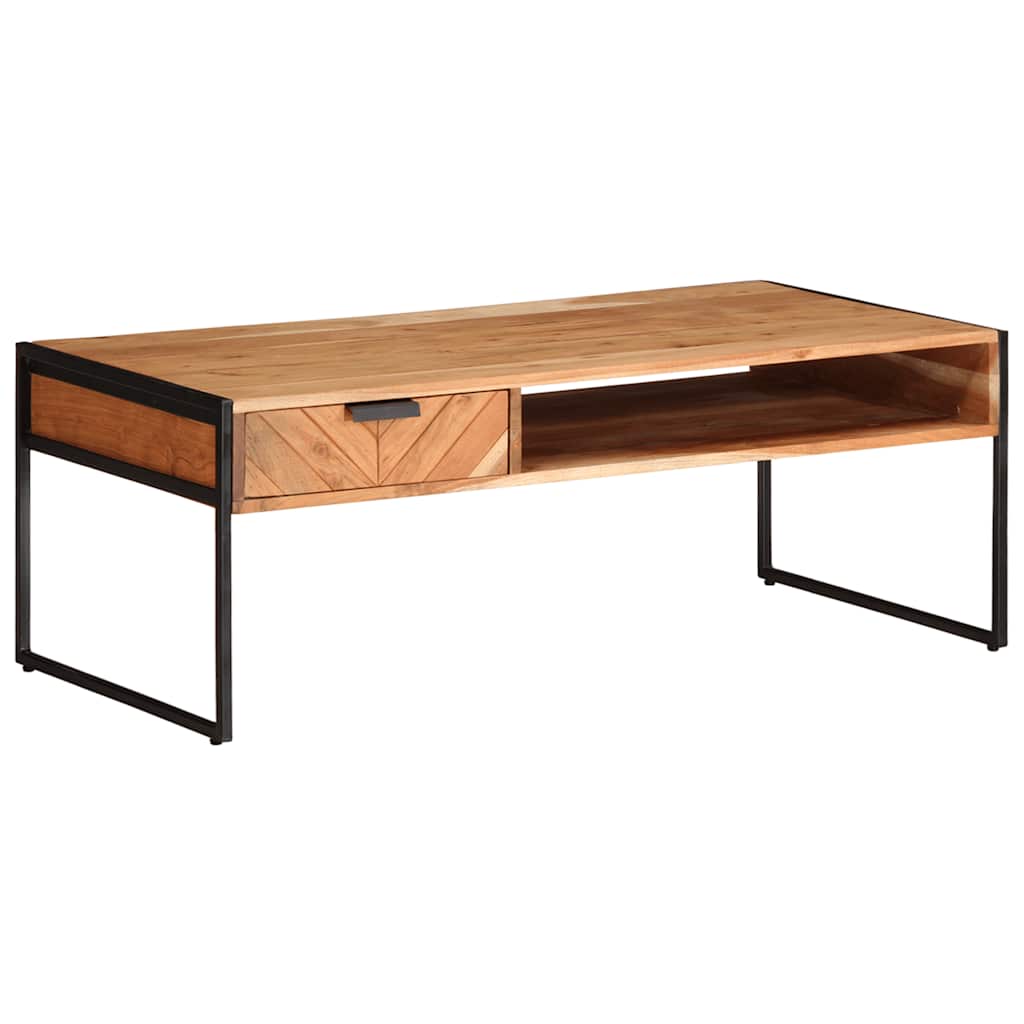 Couchtisch 110x55x40 cm Massivholz Akazie