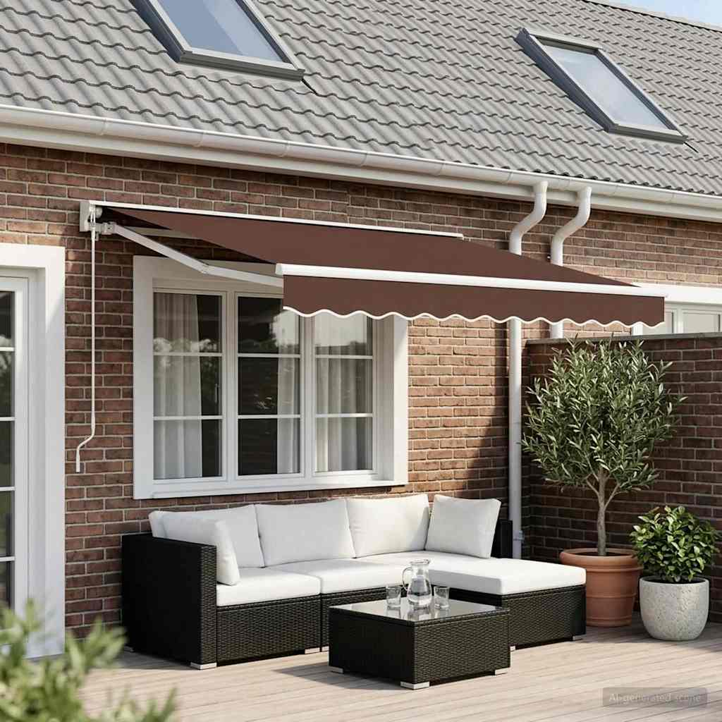 Markisenvolant Braun 350 cm