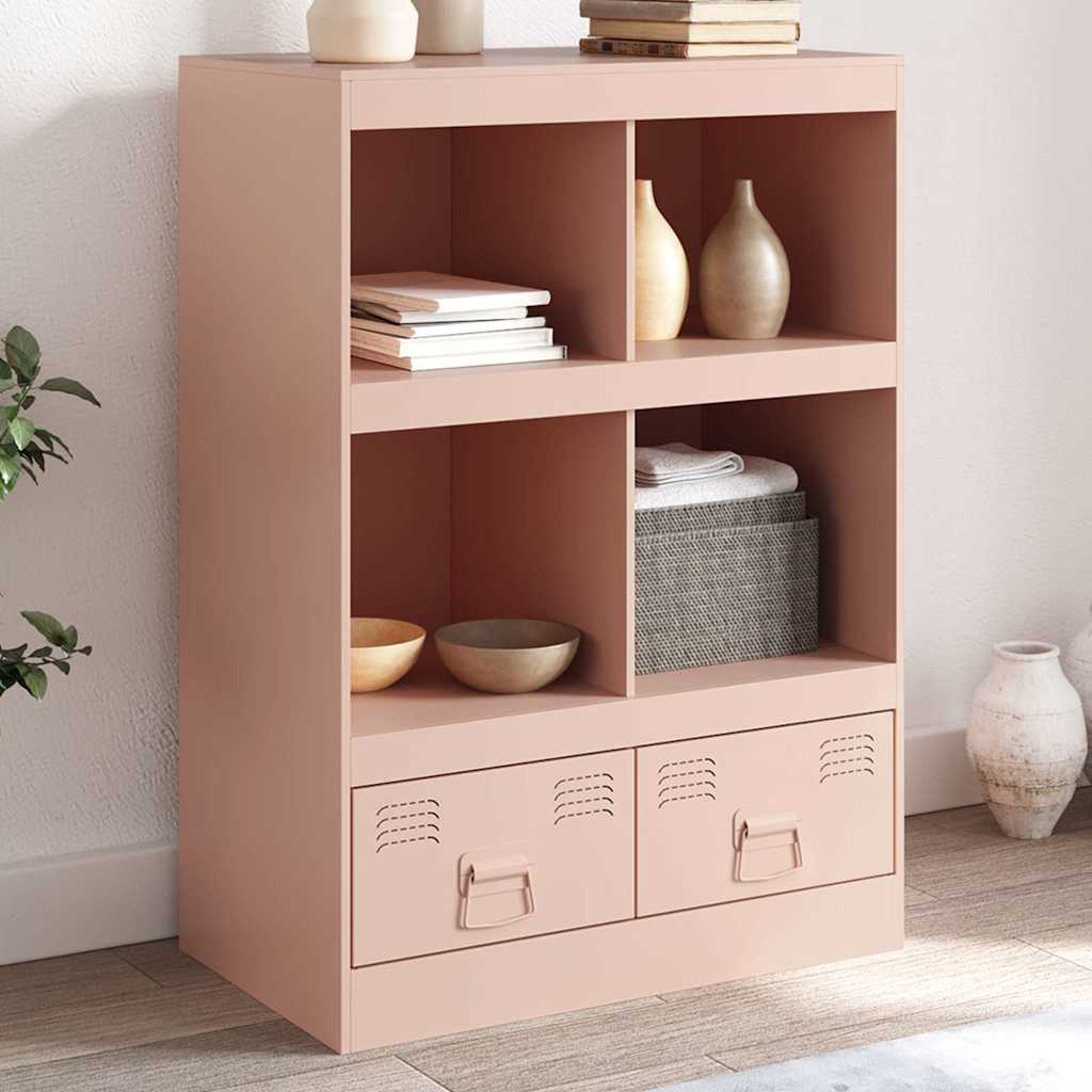 Highboard Rosa 67x39x95 cm Stahl