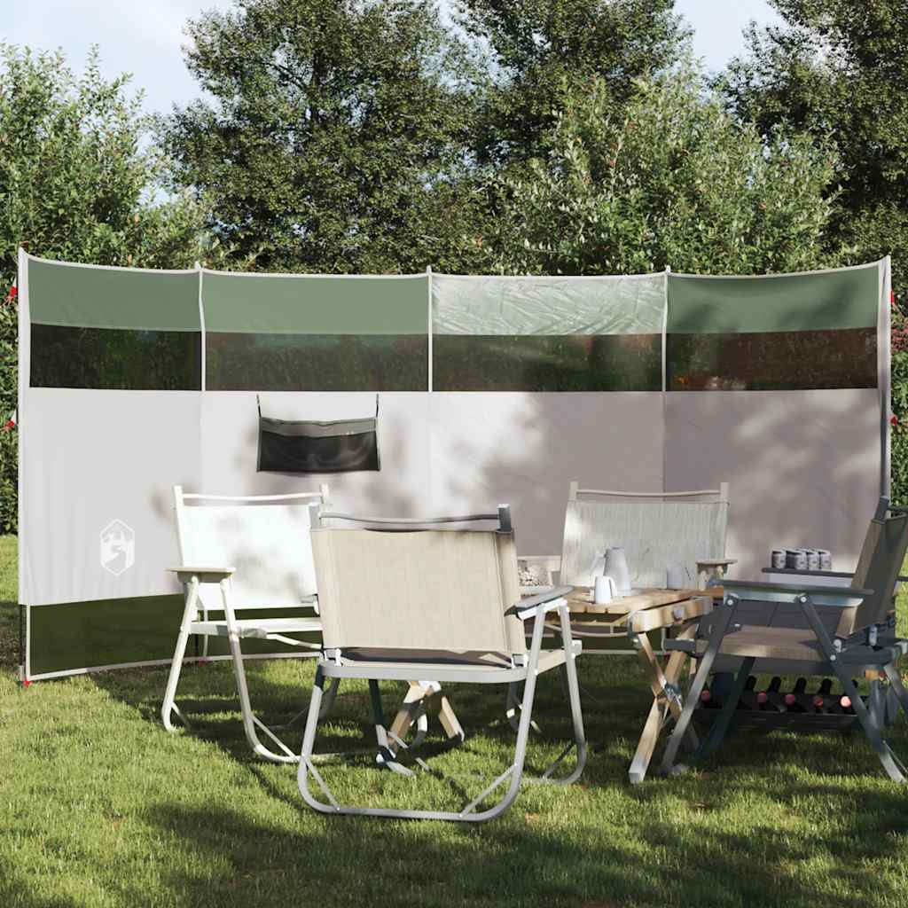 Camping-Windschutz Grün 366x152x152 cm Wasserdicht