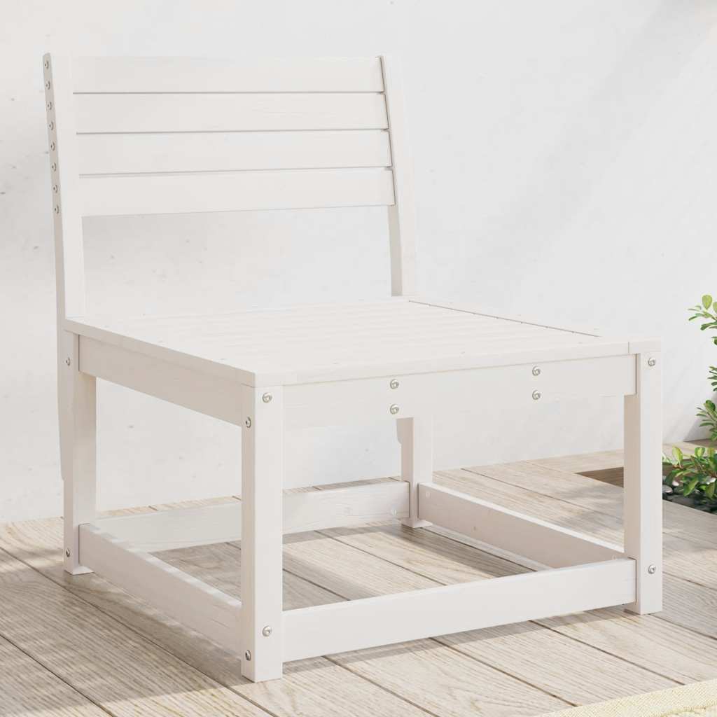 Gartensofa Weiß Massivholz Kiefer