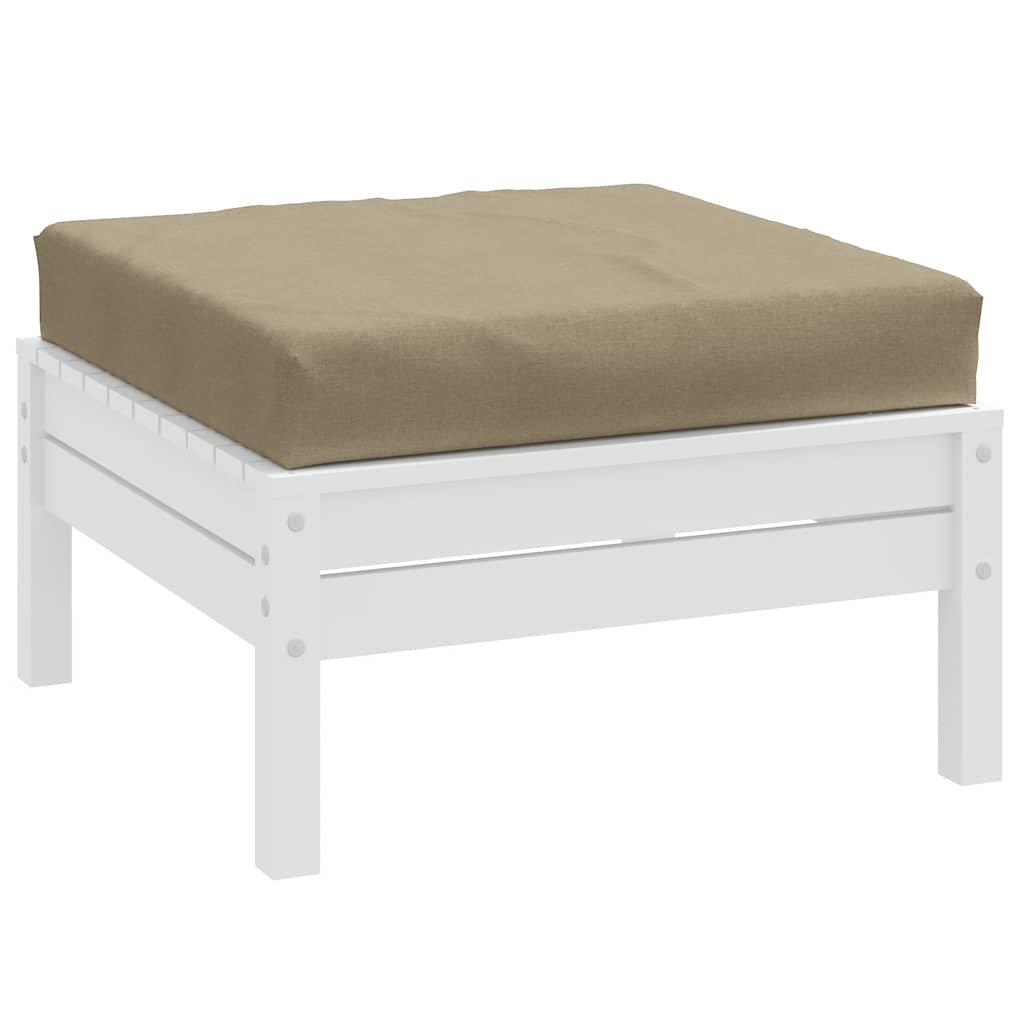 Palettenkissen Melange Taupe 60x60x9,5 cm Stoff