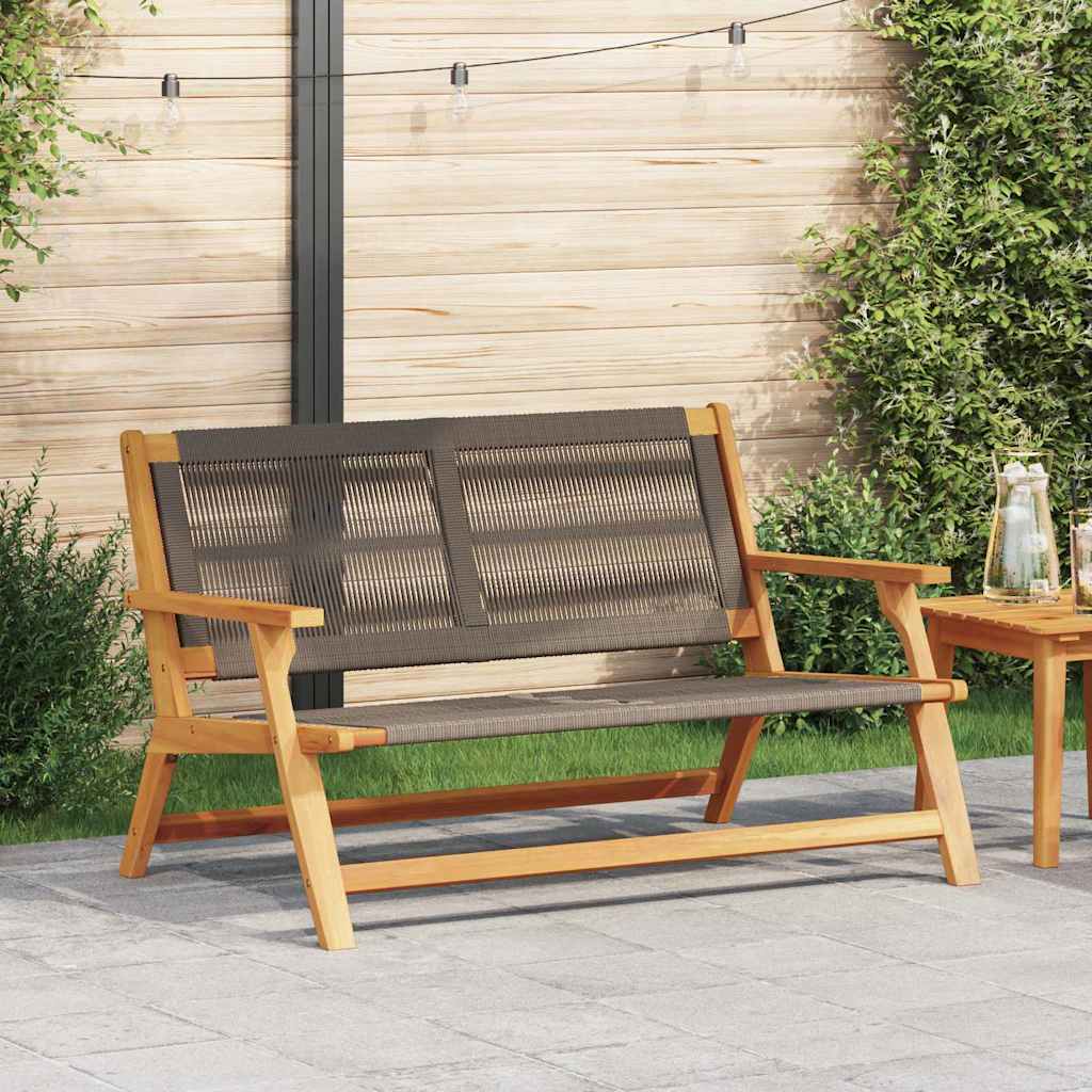 Garten Relax Bank Grau Massivholz Akazie