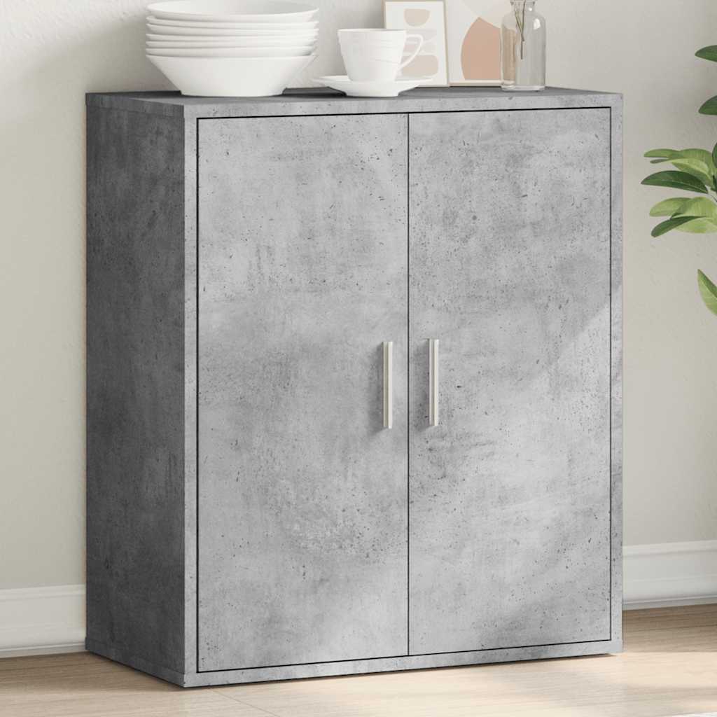 Sideboard Betongrau 79x38x80 cm Holzwerkstoff