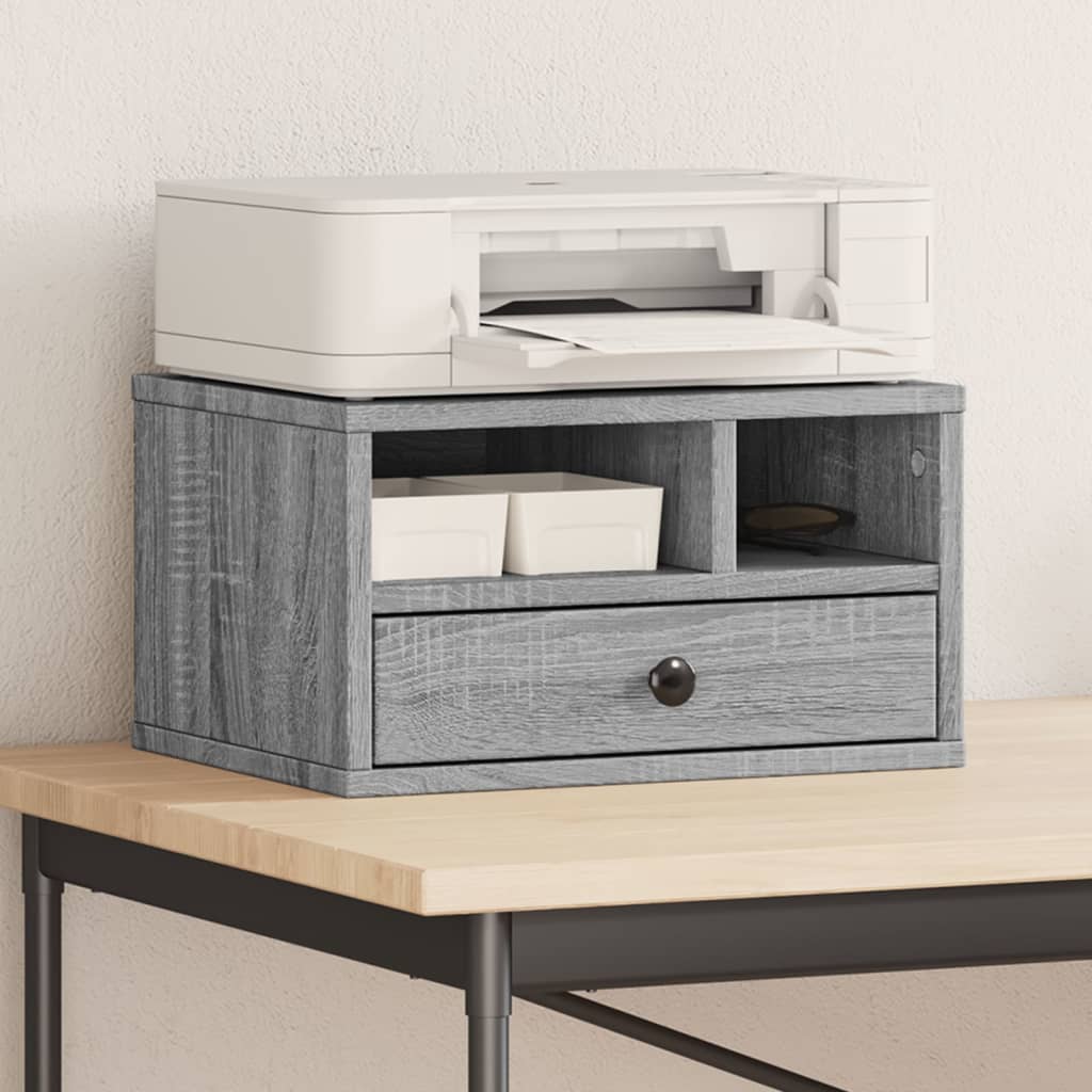 Druckerständer Grau Sonoma 40x32x22,5 cm Holzwerkstoff