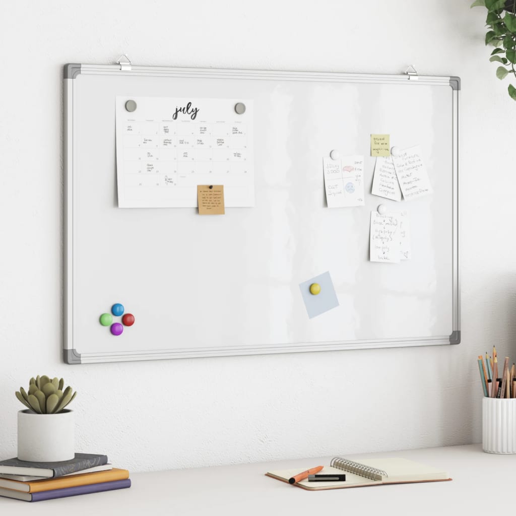 Magnetisches Whiteboard 100x60x1,7 cm Aluminium