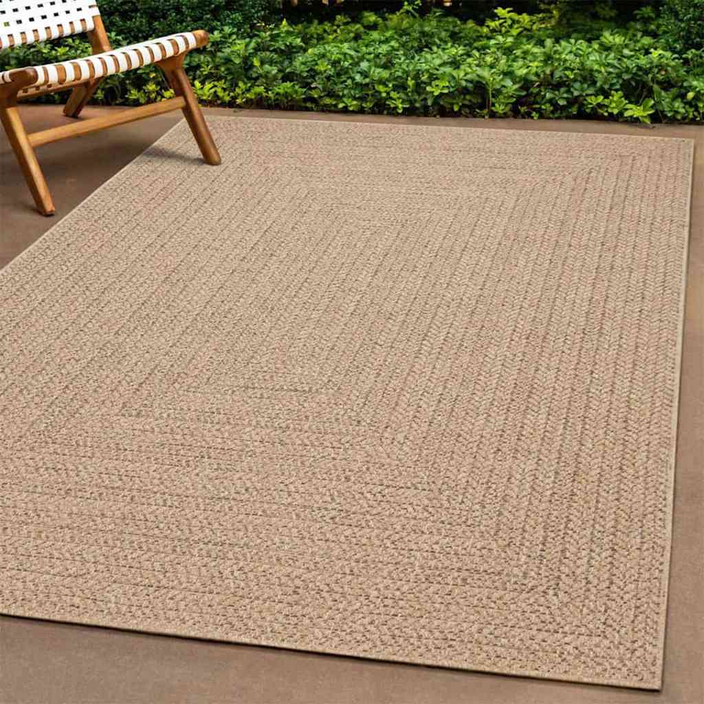 Teppich ZIZUR 80x250 cm Jute-Optik Indoor und Outdoor