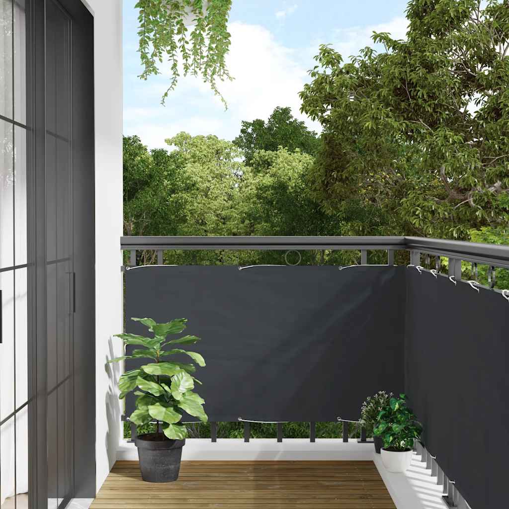 Balkon-Sichtschutz Anthrazit 500x75 cm PVC