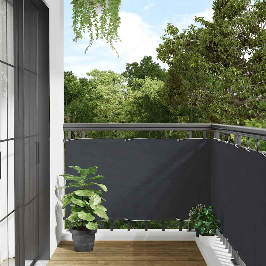 Balkon-Sichtschutz Anthrazit 400x120 cm PVC