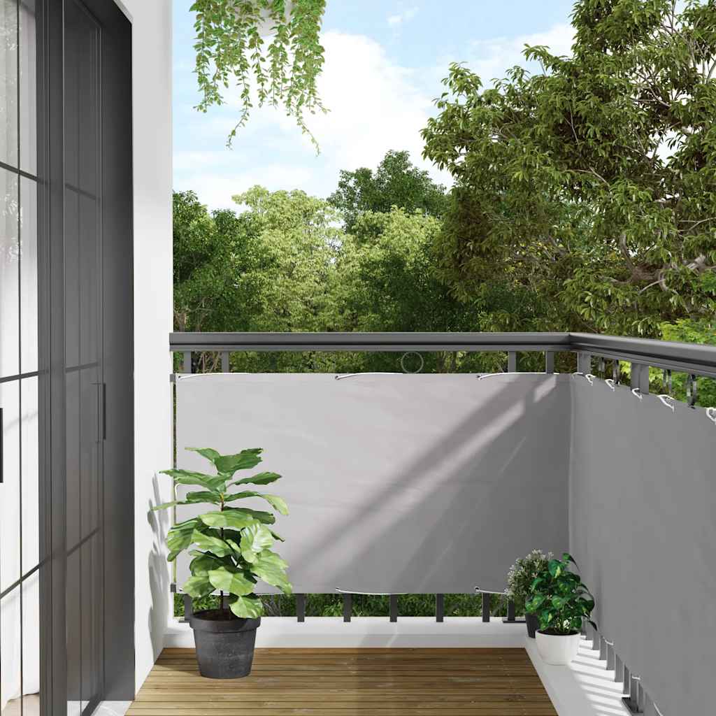 Balkon-Sichtschutz Grau 500x120 cm PVC