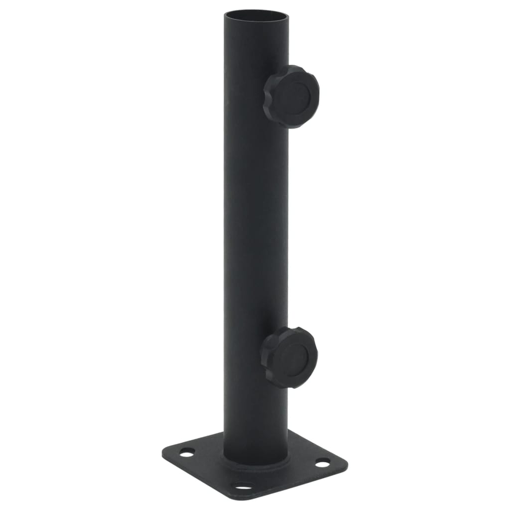 Sonnenschirmständer für Ø32/34/38 mm Mast Mattschwarz Stahl