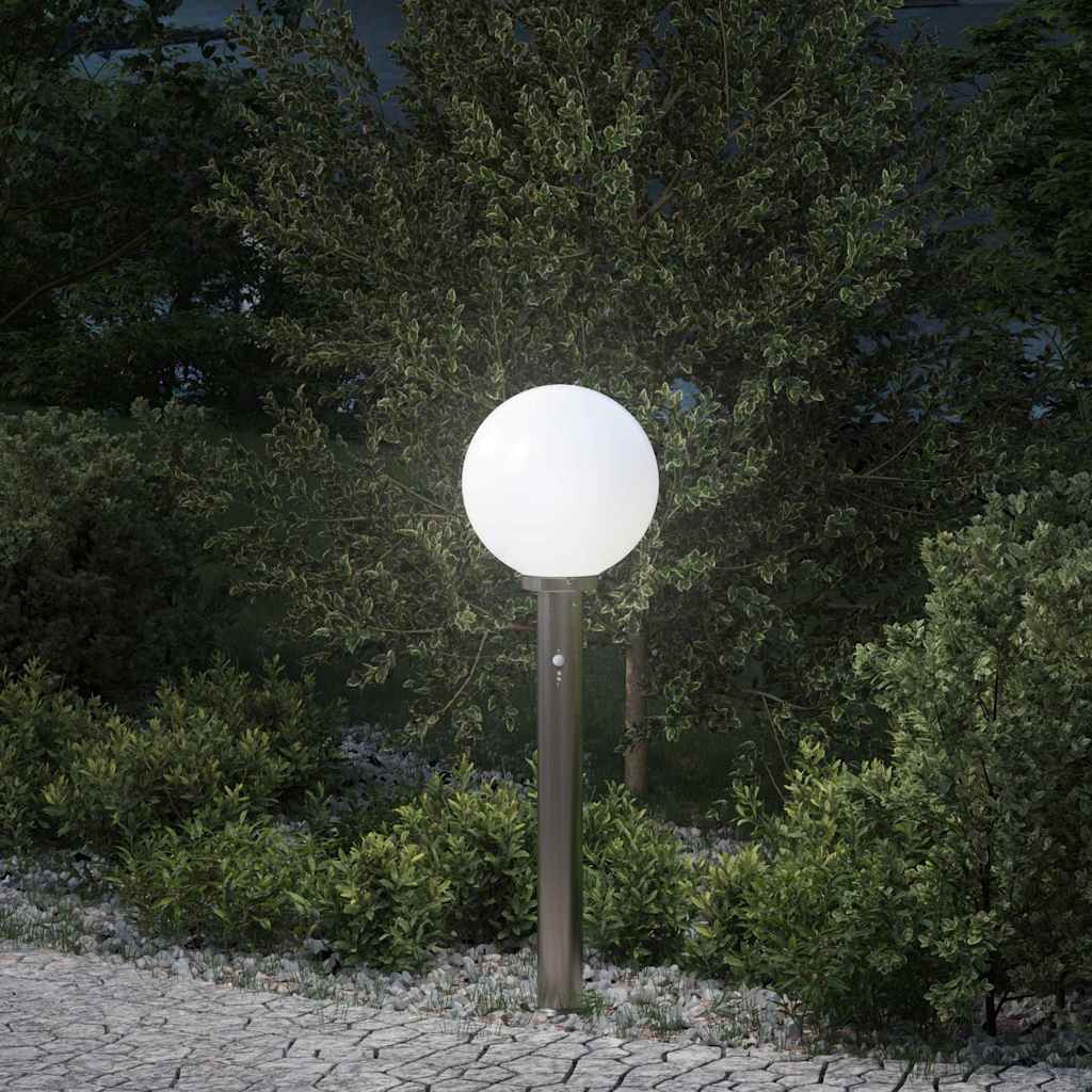 Pollerleuchte mit Sensor 80 cm Edelstahl IP44