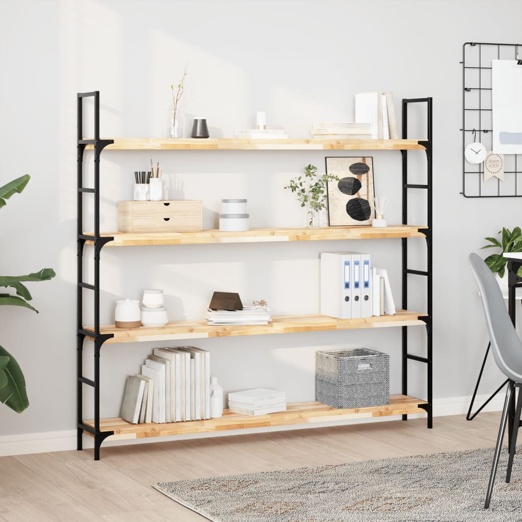 Schweberegale 3 Stk. 160x20x4 cm Massivholz Akazie Unbehandelt