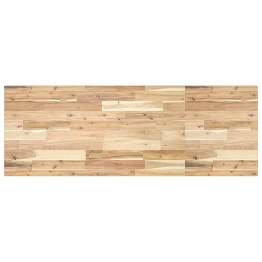 Waschtischplatte Unbehandelt 120x50x2 cm Massivholz Akazie