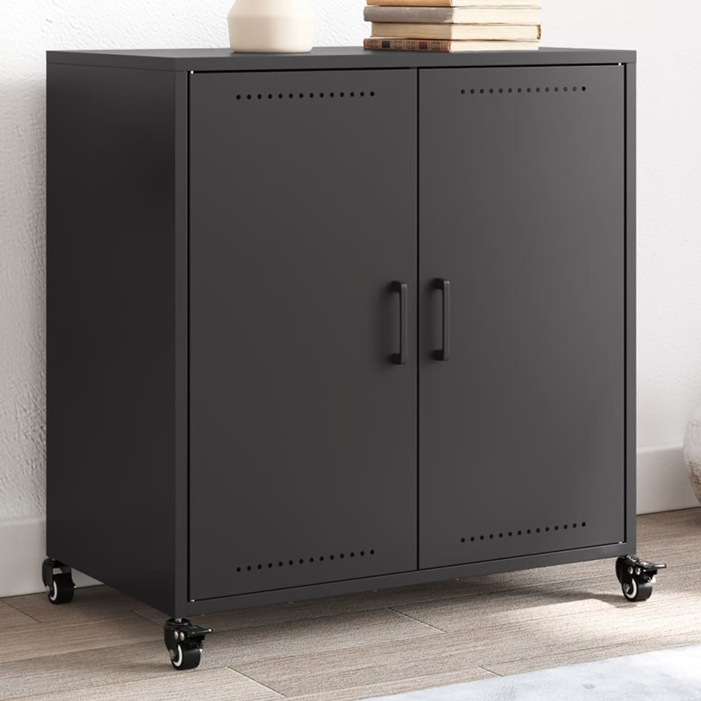 Sideboard Schwarz 68x39x72 cm Stahl