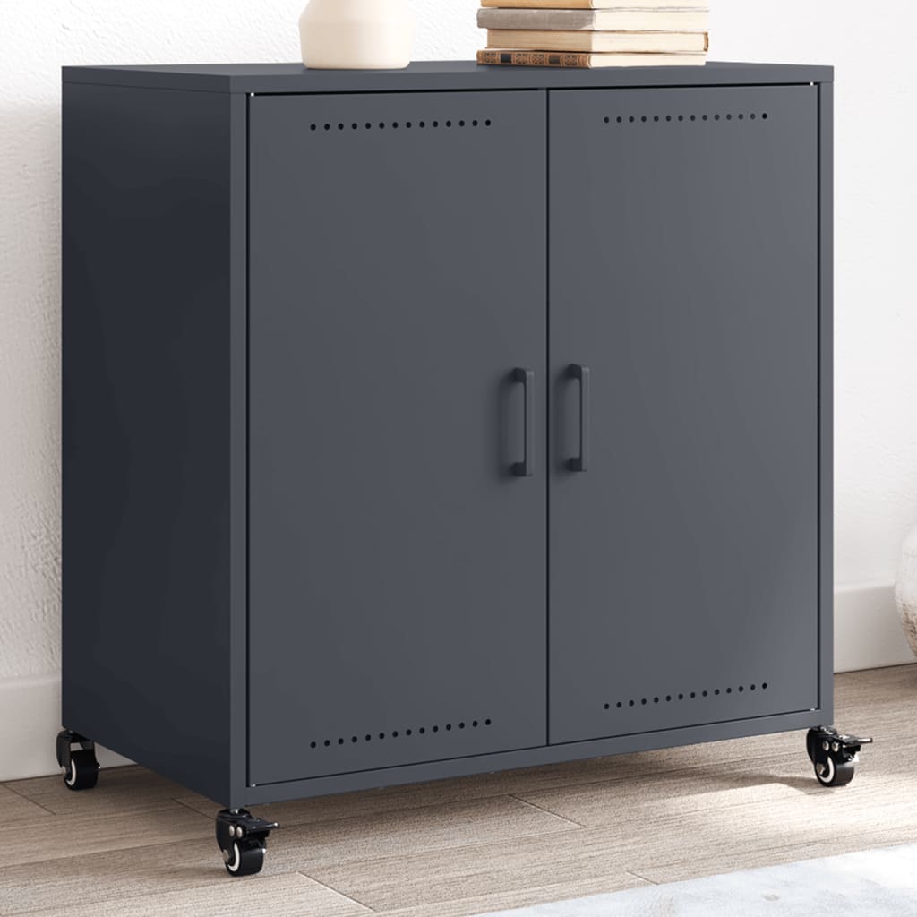 Sideboard Anthrazit 68x39x72 cm Stahl