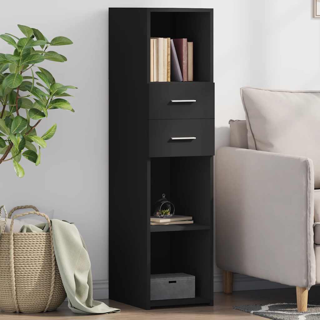 Highboard Schwarz 30x42,5x124 cm Holzwerkstoff
