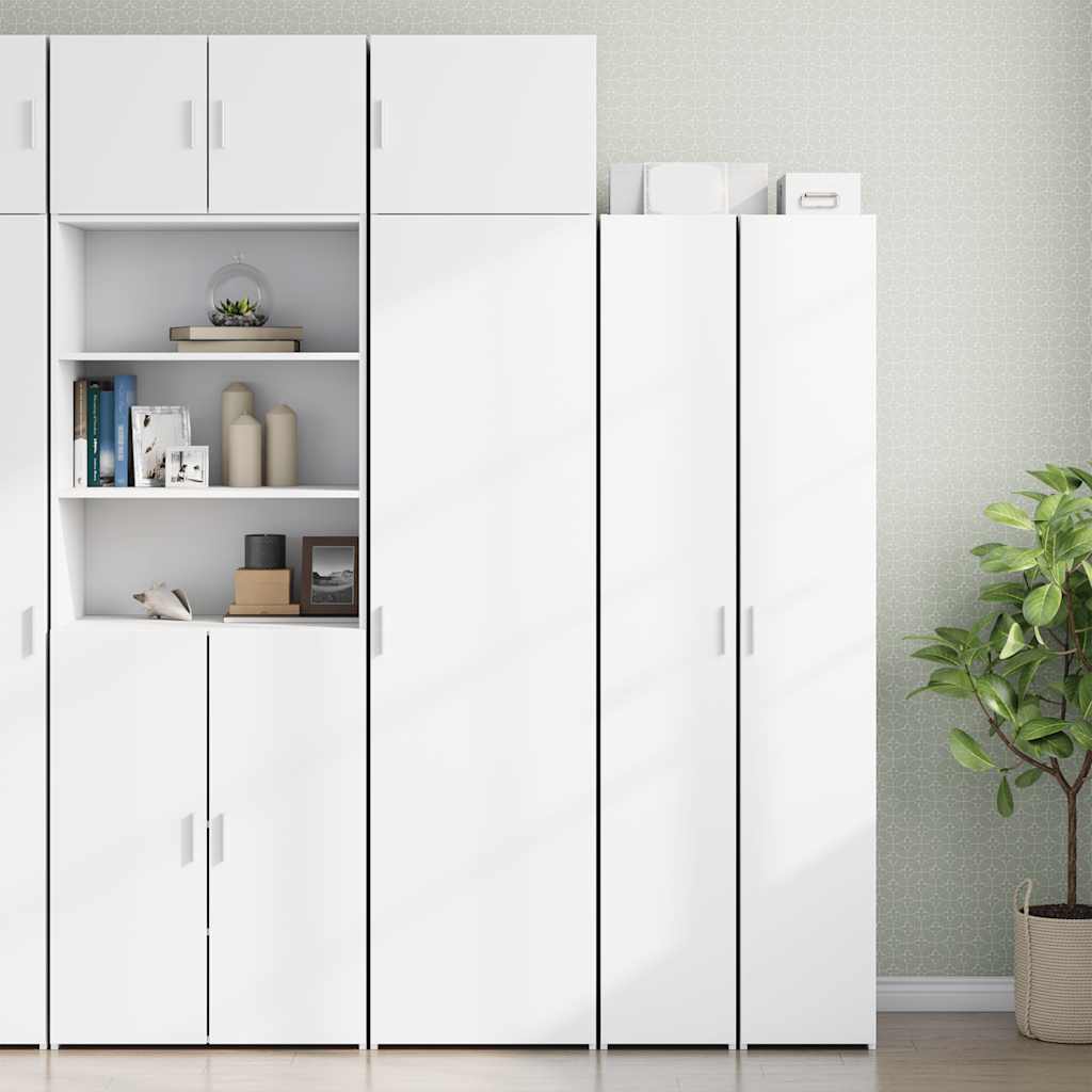 Hochschrank Schmal Weiß 50x42,5x225 cm Holzwerkstoff