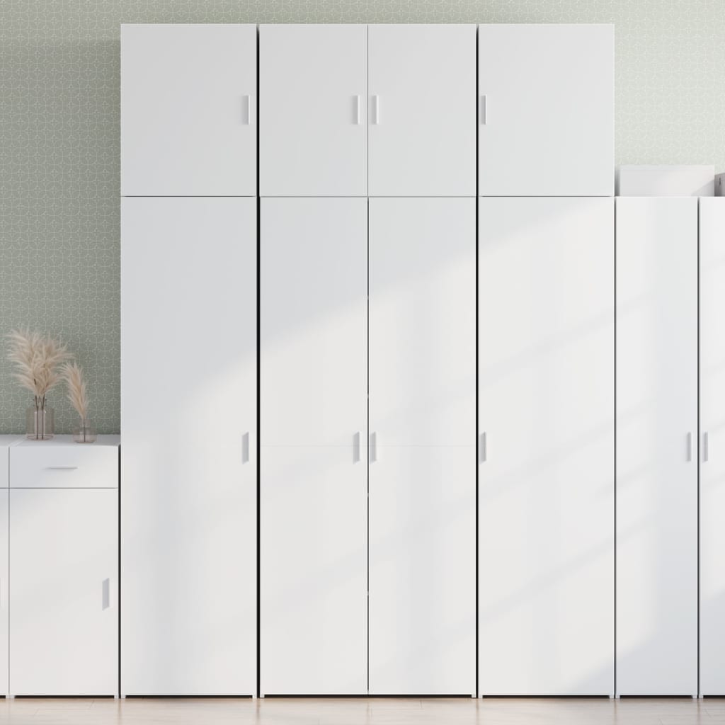 Highboard Weiß 80x42,5x249 cm Holzwerkstoff