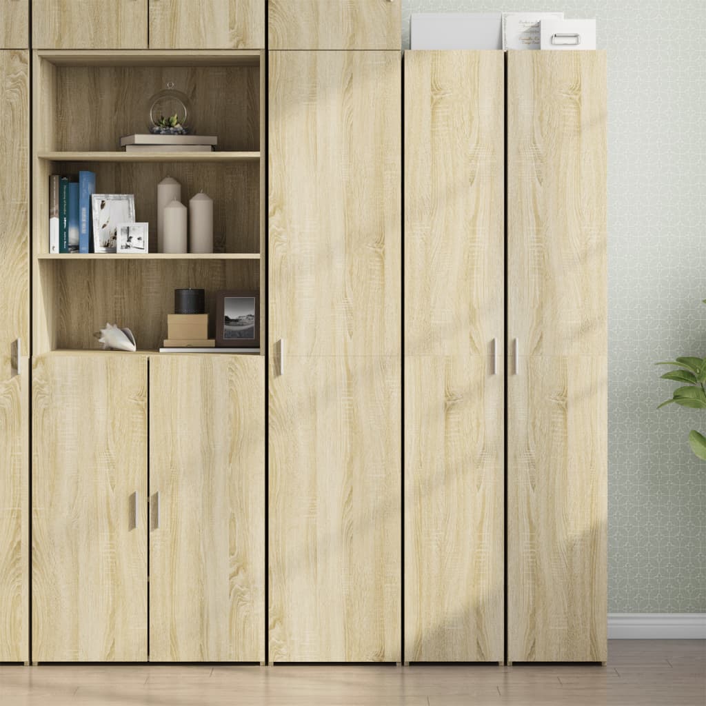Highboard Sonoma-Eiche 40x42,5x185 cm Holzwerkstoff