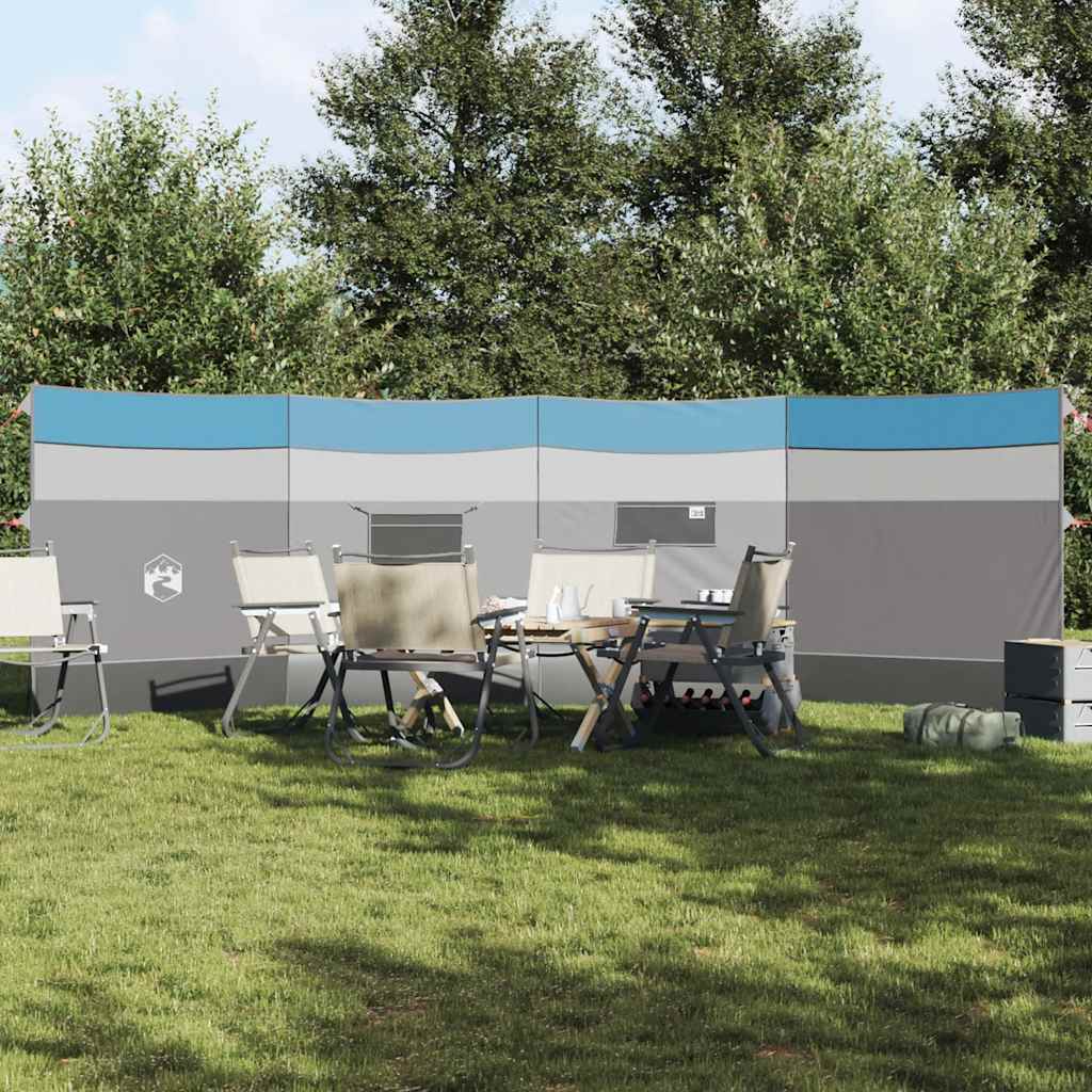 Camping-Windschutz Blau 510x153 cm Wasserdicht