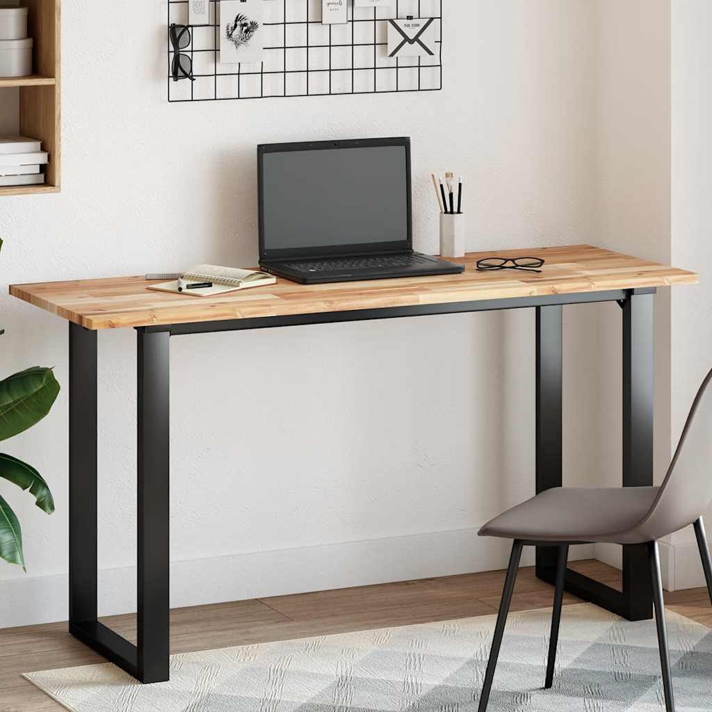 Tischplatte Rechteckig 120x50x2 cm Massivholz Akazie