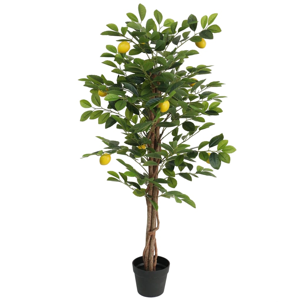 Zitronenbaum Künstlich mit 3 Stämmen Grün 120 cm PP