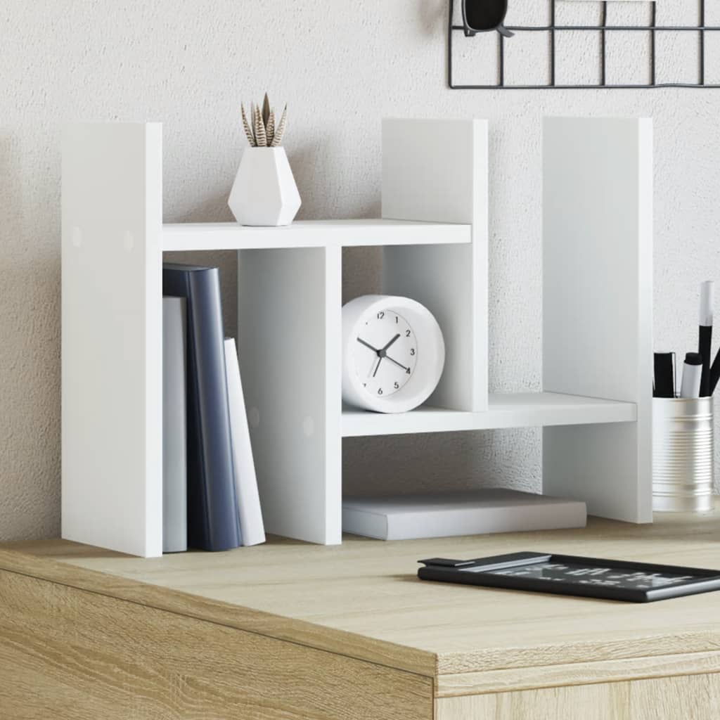 Schreibtisch-Organizer Weiß 34,5x15,5x35,5 cm
