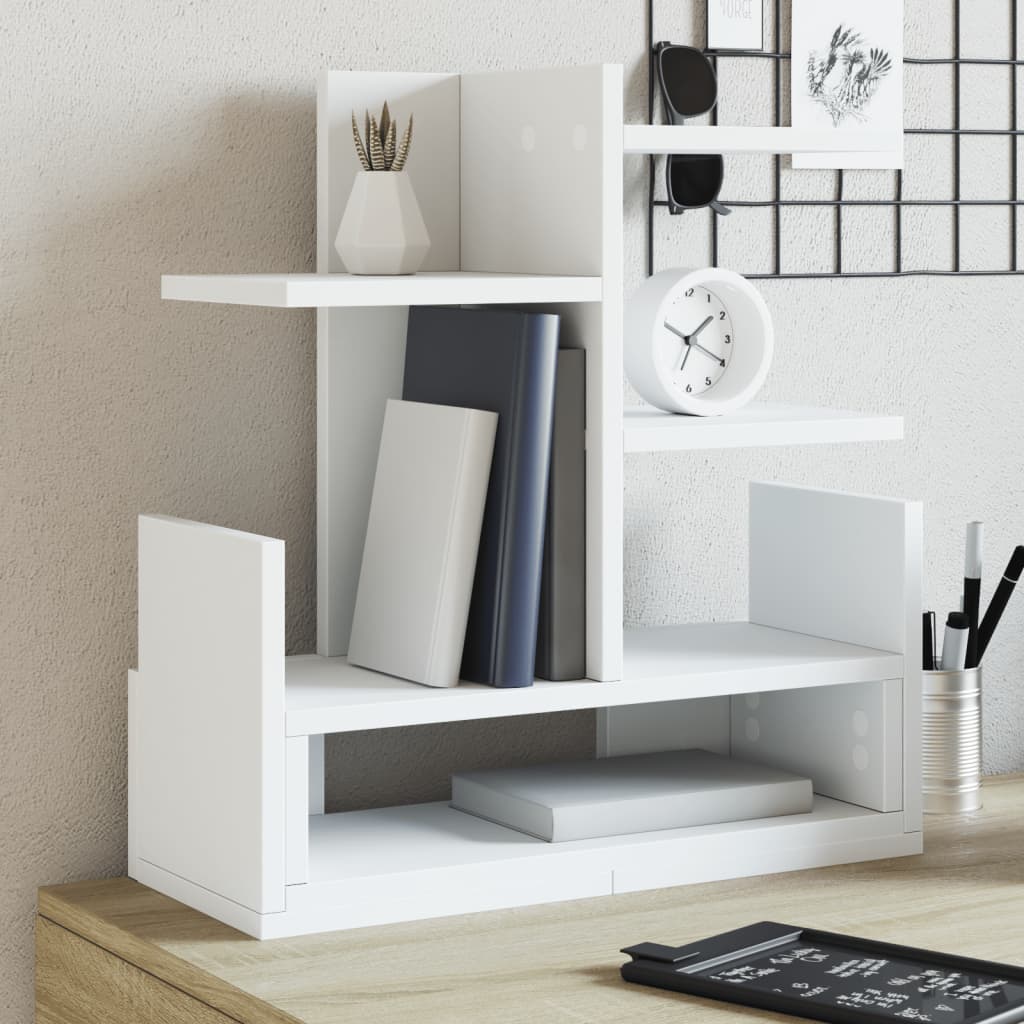 Schreibtisch-Organizer Weiß 49x20x52,5 cm
