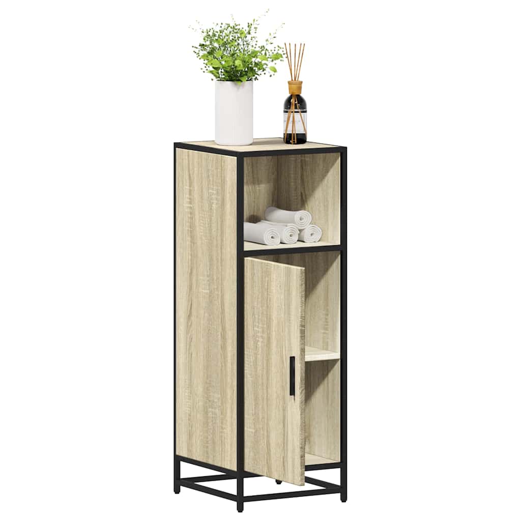 Badezimmerschrank Sonoma-Eiche 35x37,5x100 cm Holzwerkstoff