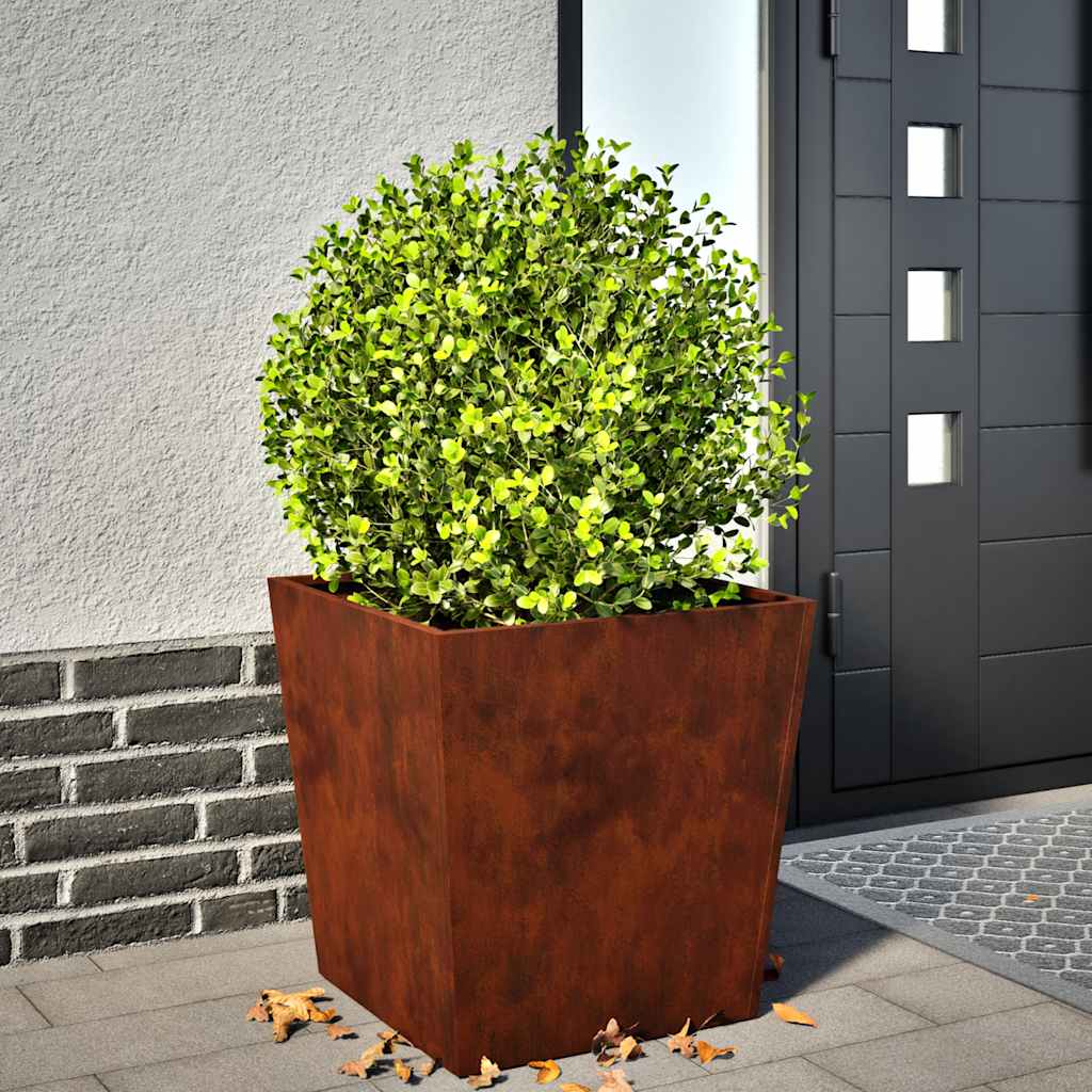 Pflanzkübel 50x50x50 cm Wetterfester Stahl