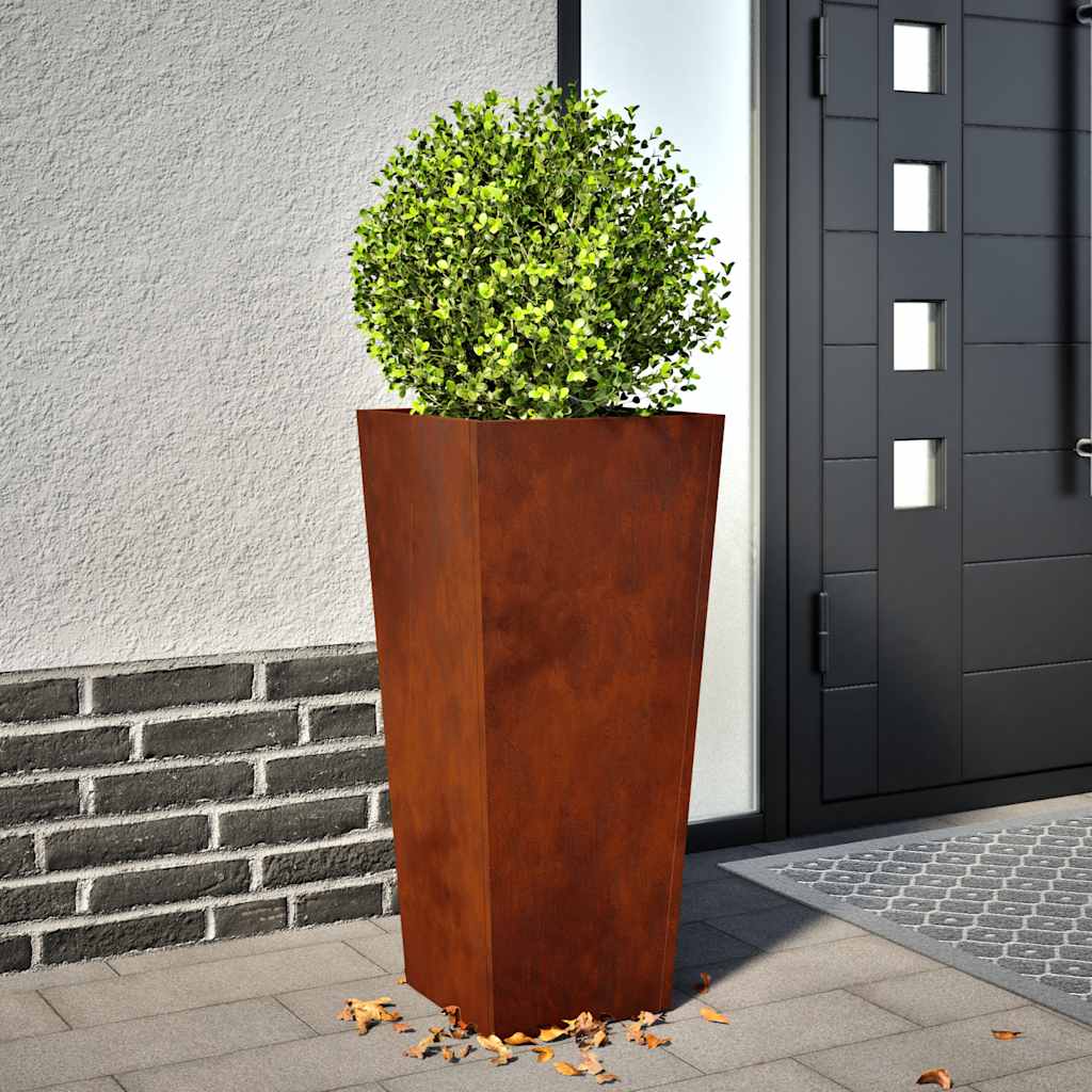 Pflanzkübel 35x35x75 cm Wetterfester Stahl