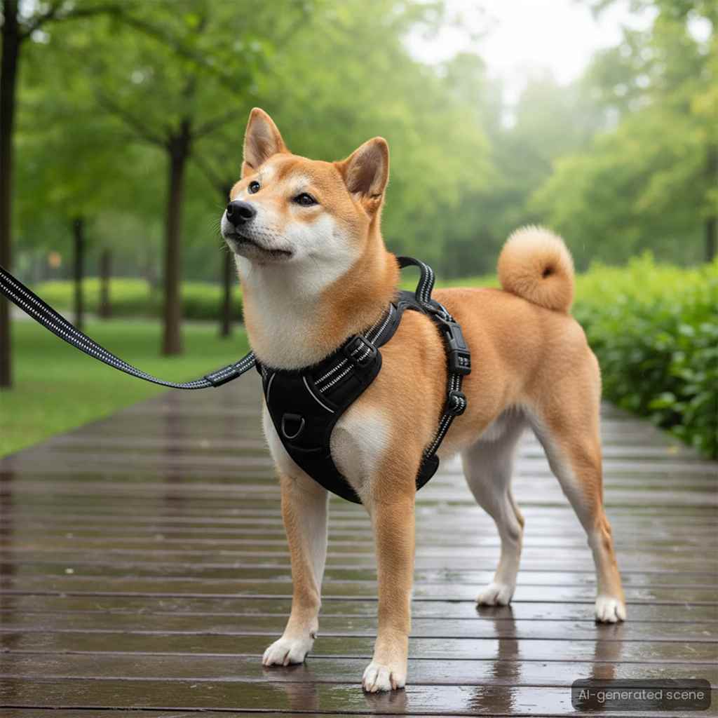 Hundegeschirr Reflektierend Verstellbar Blau XL