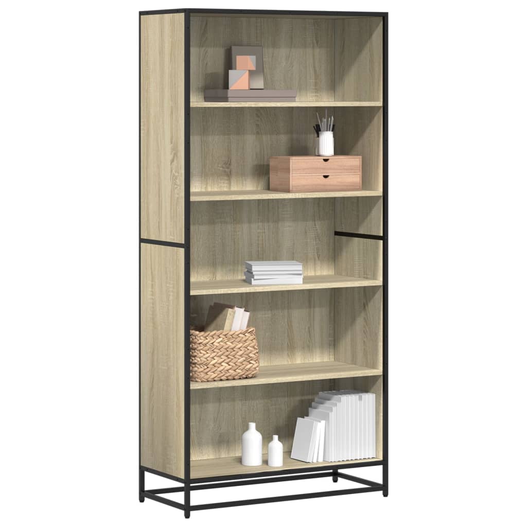 Bücherregal Sonoma-Eiche 80,5x35x170,5 cm Holzwerkstoff