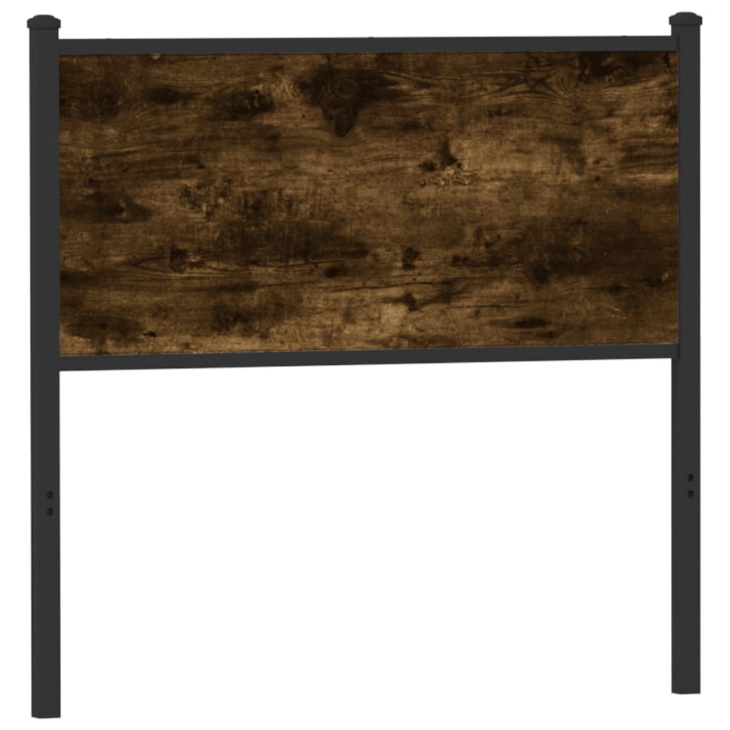 Ersatz-Kopfteil Räuchereiche 90 cm Holzwerkstoff und Stahl