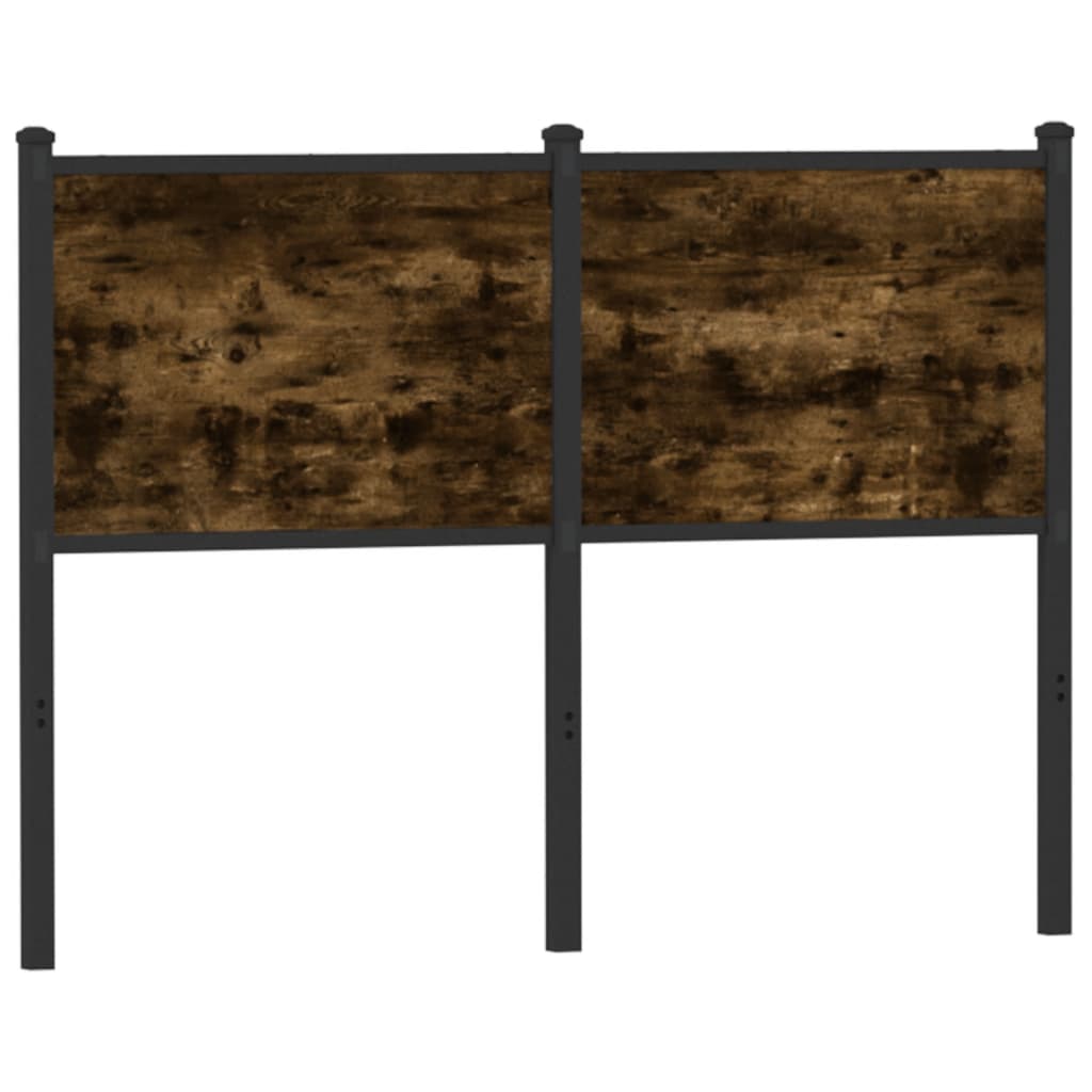 Ersatz-Kopfteil Räuchereiche 120 cm Holzwerkstoff und Stahl