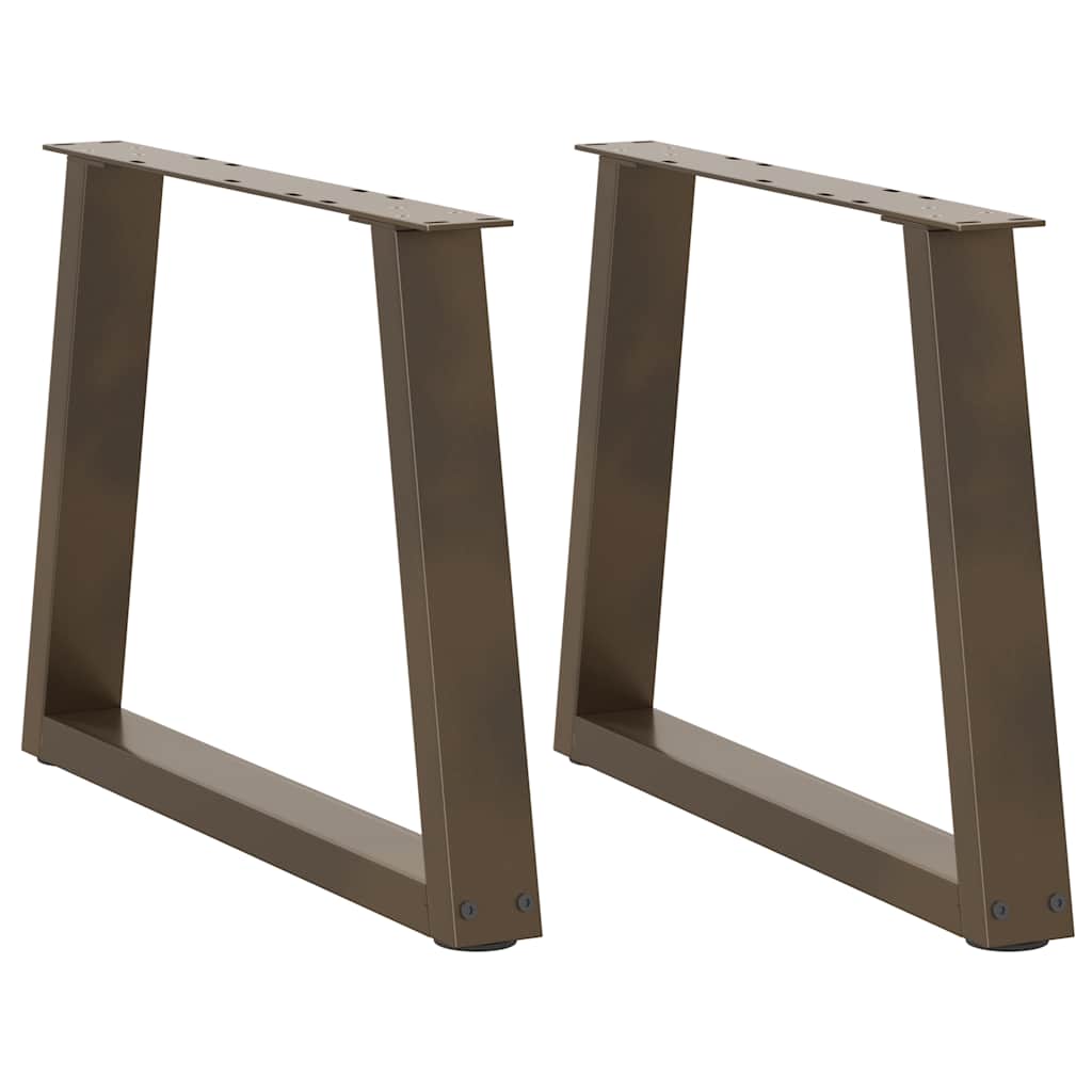 Couchtischbeine V-Form 2 Stück Naturstahl 50x(42-43,3) cm Stahl